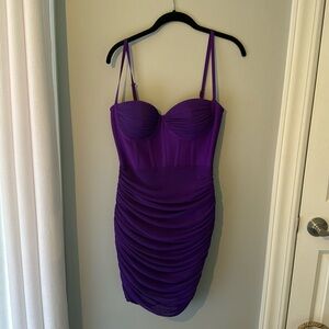 Purple mini dress